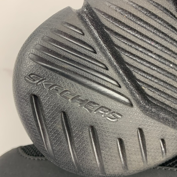 Skechers black mens slip on sneakers - Picture 8 of 11